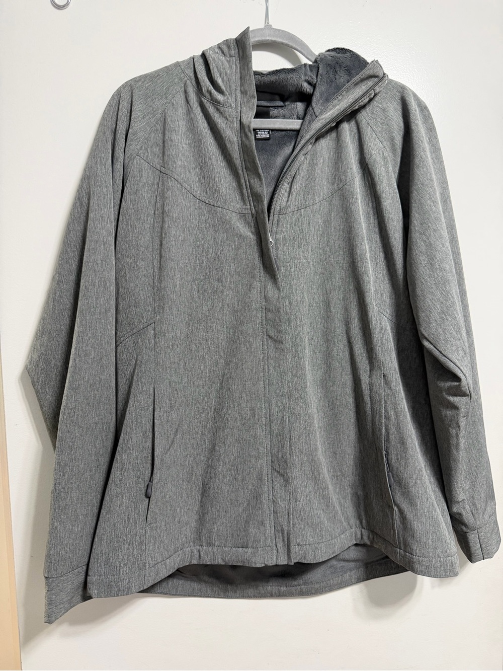 Gray Women's Hooded Jacket - Lightweight Coat